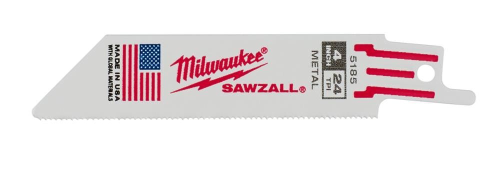 Milwaukee 4 in. 24TPI SAWZALL Blade 5PK, large image number 11
