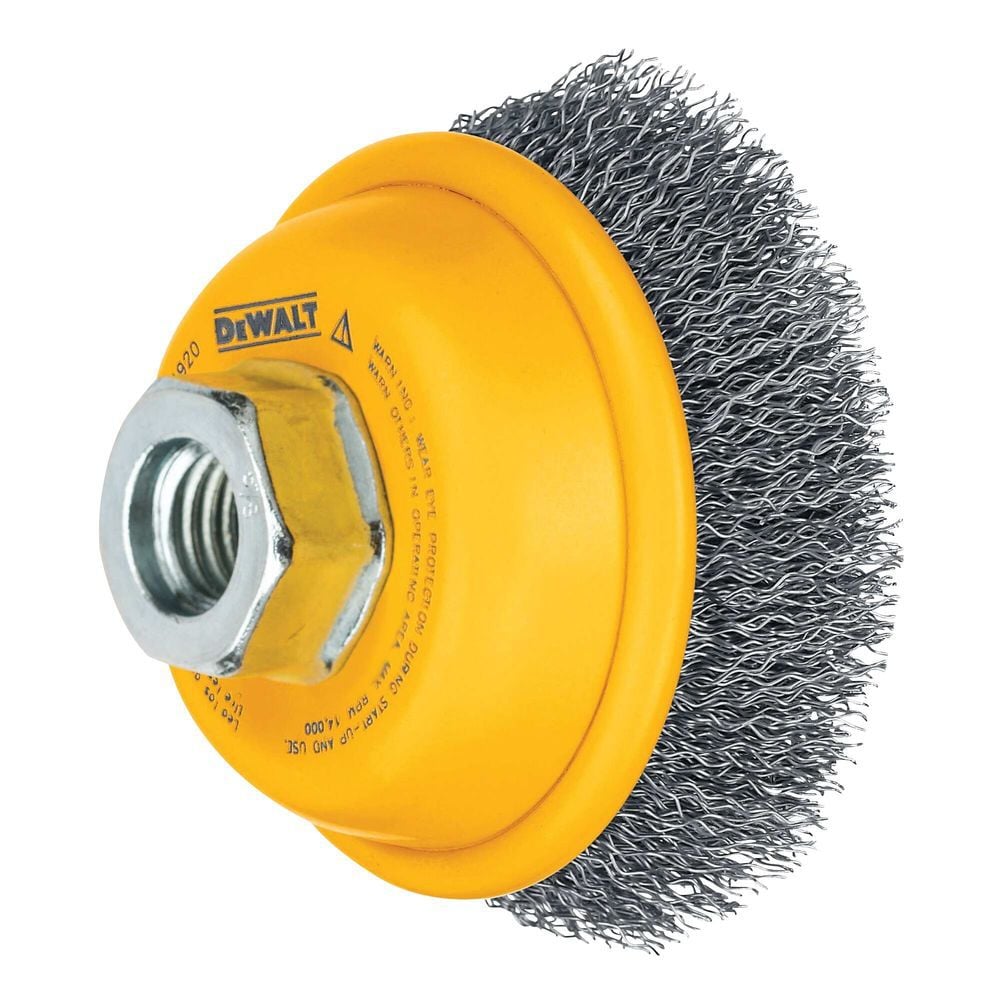 DEWALT 3-in x 5/8-in to 11-in Crimped Wire Cup Brush, large image number 1