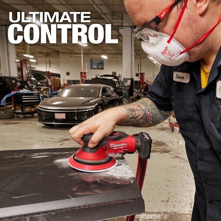 Milwaukee M12 FUEL 6 Inch Random Orbital Sander, 3/16 Inch (Bare Tool), large image number 10