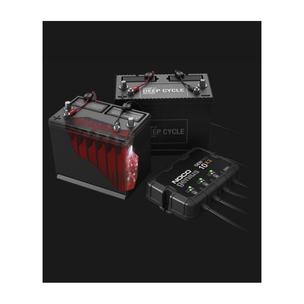 Noco 12V Battery Charger 30A Fully Automatic 3 Bank On Board, large image number 9