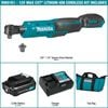 Makita 12V max CXT 3/8in & 1/4in Sq Drive Ratchet Kit, small image number 3