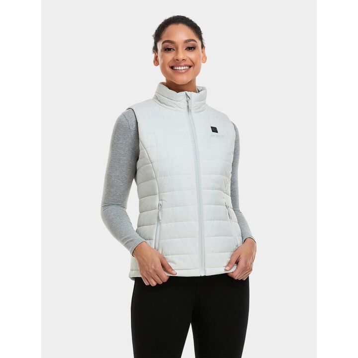 ORORO Womens Off-White Classic Heated Vest Kit XL, large image number 1