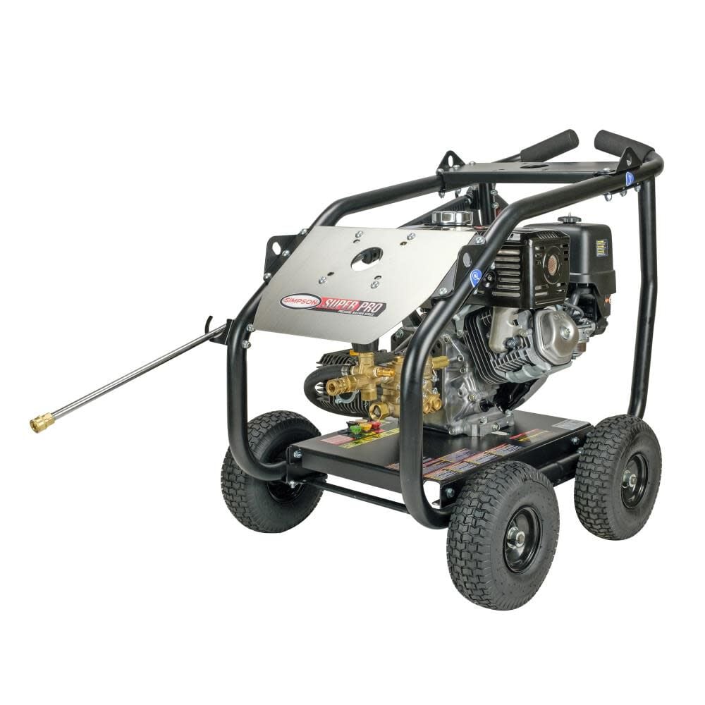 Simpson SuperPro Roll-Cage 4000 PSI 3.5 GPM Gas Powered Cold Water Pressure Washer with 5 Spray Tips – SW4035HADM