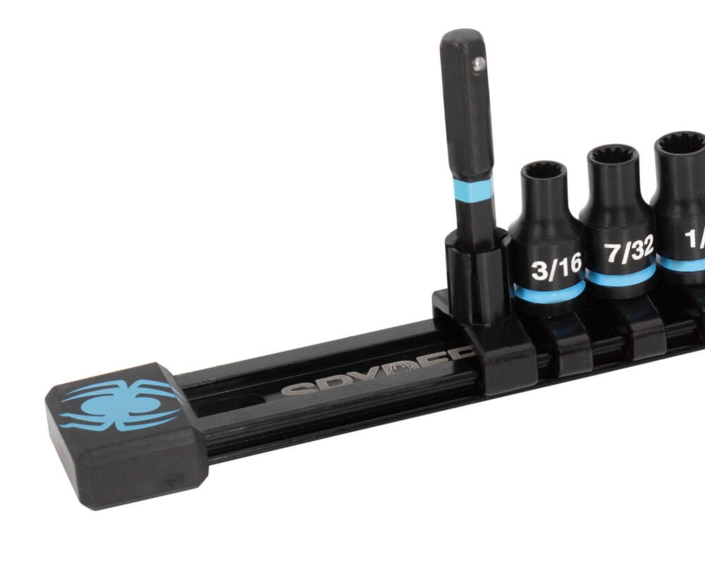Spyder 1/4 Inch Drive SAE Shallow Impact Socket Set with Adapter, 11 Pieces, large image number 8