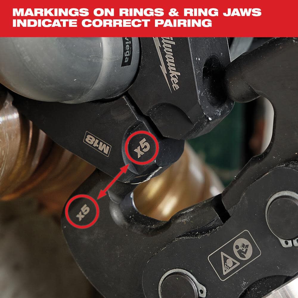 Milwaukee X6 Ring Jaw for M18 FORCE LOGIC Long Throw Press Tool, large image number 5