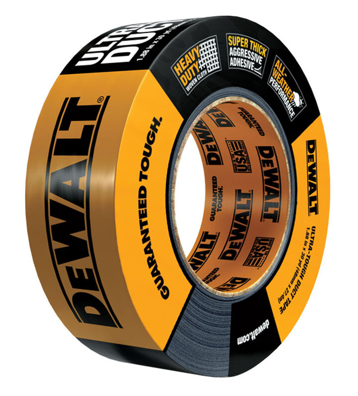 DEWALT Ultra Tough Duct Tape 1.88in x 30yd Black, large image number 1