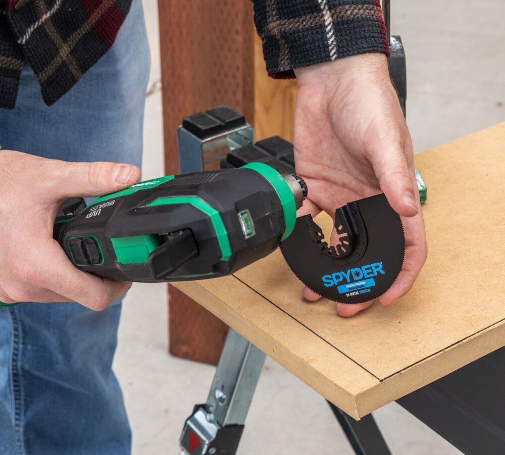 Spyder 4 Inch Half Moon Oscillating Tool Blade for Clean Wood and PVC, large image number 10