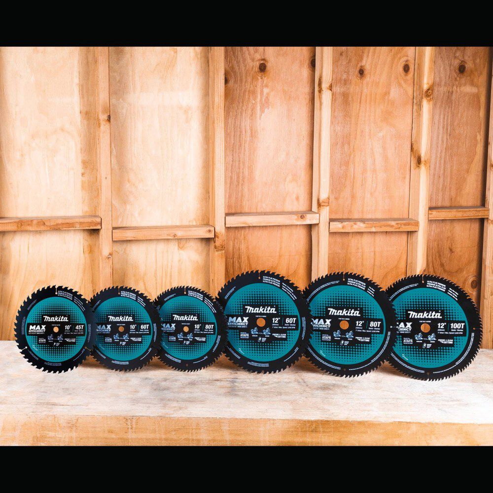 Makita 10in 60T Carbide-Tipped Max Efficiency Miter Saw Blade, large image number 6