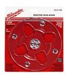 Milwaukee 7 in. Diameter 1-3/16 in. Center Hole Sub-Base - Clear, small