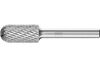Pferd Carbide Burr SC-5 Cylindrical Radius End Double Cut 1/2 Inch x 1 Inch x 1/4 Inch Shank, small image number 1