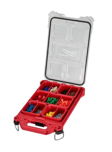 Milwaukee PACKOUT Compact Lo-Profile Small Parts Organizer with 5