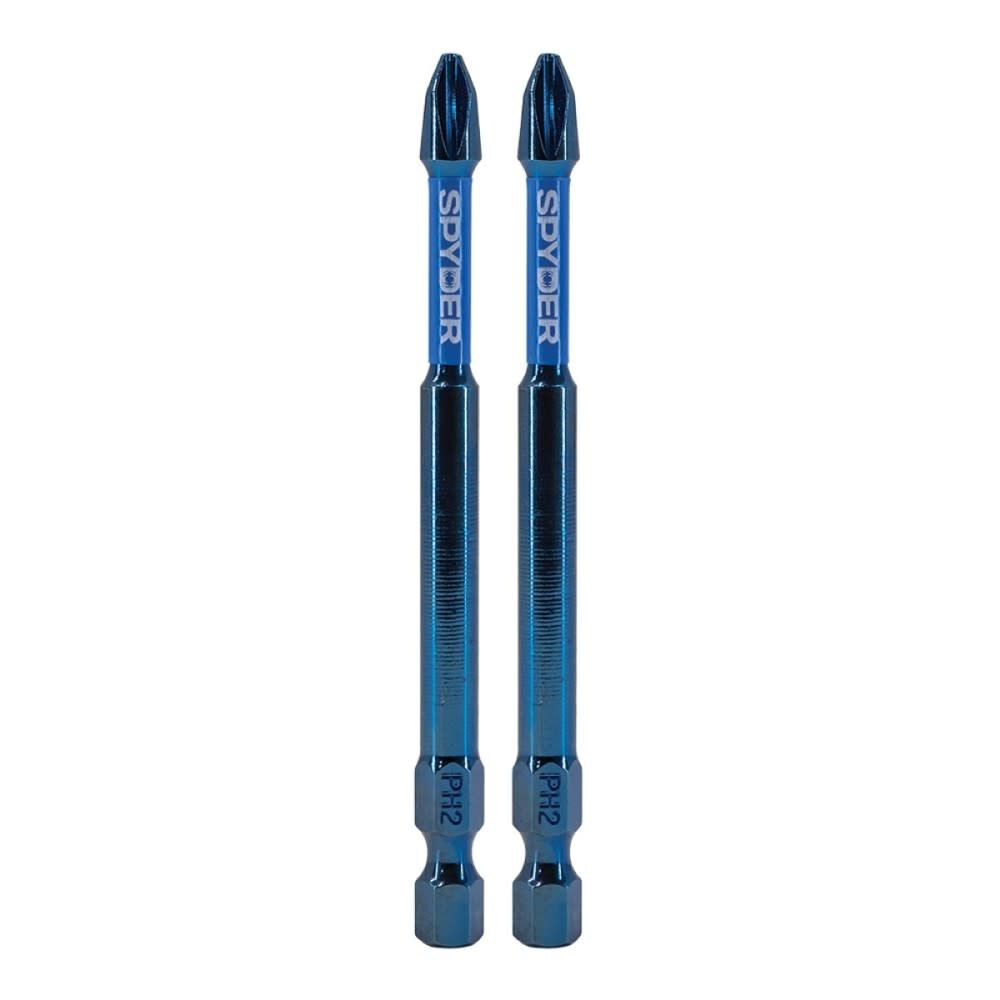 Spyder 3-1/2 Inch PH2 Impact Driver Bit, 2 Pieces, large image number 1