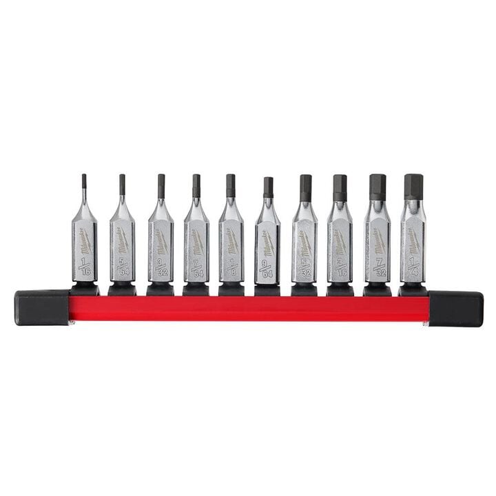 Milwaukee 1/4 Inch Drive Hex Bit SAE Socket Set 10pc, large image number 9