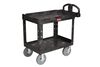 Rubbermaid 24 In. x 36 In. Heavy Duty Utility Cart with Pneumatic Casters, small