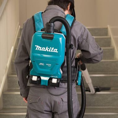 Makita 18V X2 LXT 36V 1/2 Gallon HEPA Backpack Dry Vacuum Kit, large image number 6