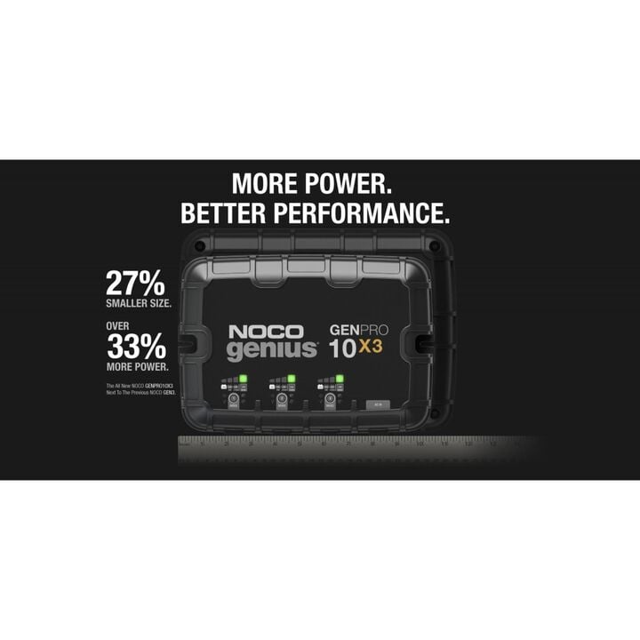 Noco 12V Battery Charger 30A Fully Automatic 3 Bank On Board, large image number 2