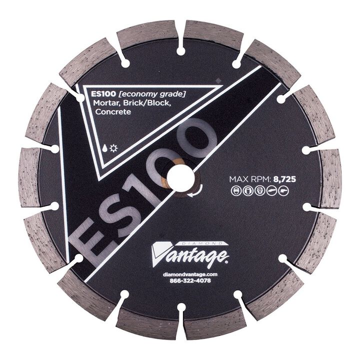 Diamond Vantage 5 Inch Segmented Diamond Economy Grade Tuck Point Blade for Masonry, large image number 1