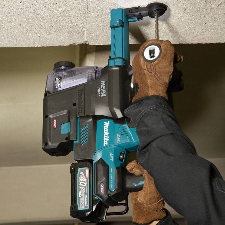 Makita Dust Extractor Attachment with HEPA Filter Cleaning Mechanism, large image number 1