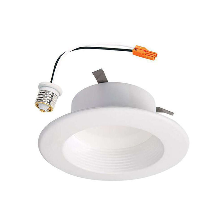 Halo Downlight with Switch 4in Matte White 9W 600 Lumen LED, large image number 2