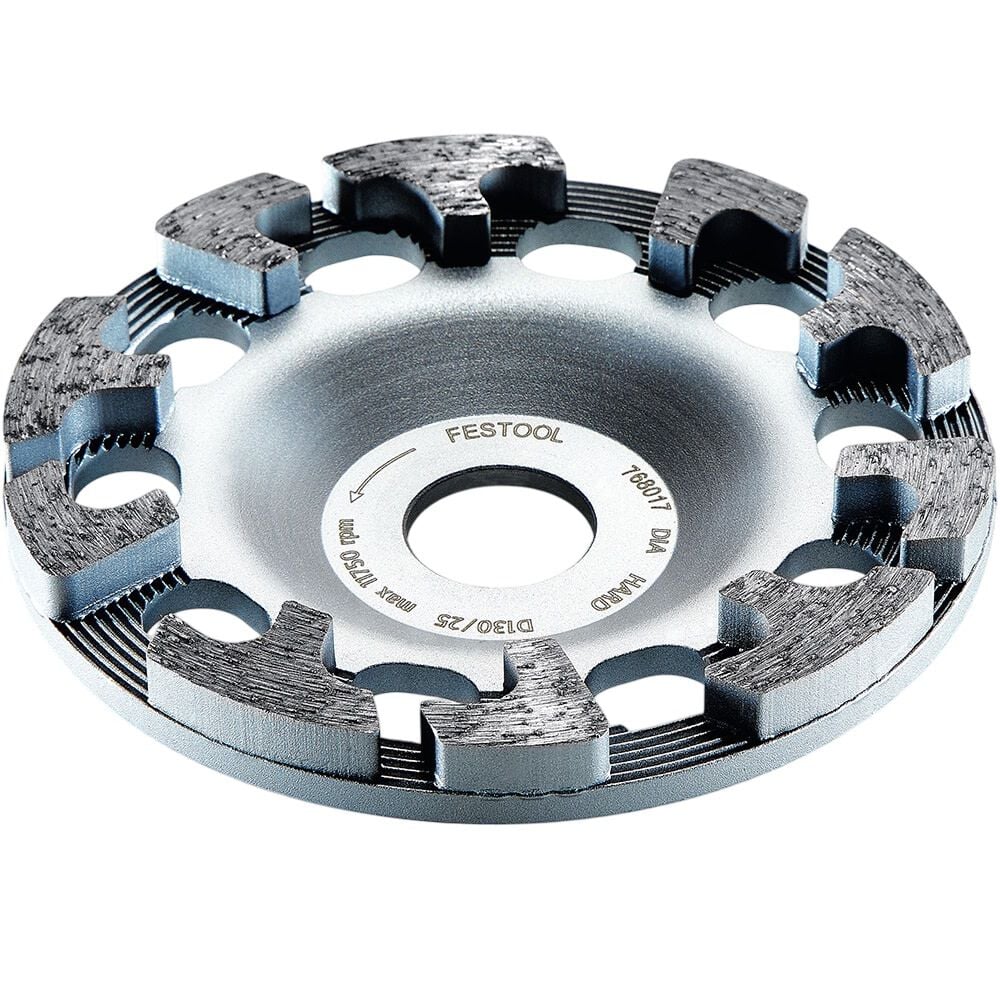 Festool DIA HARD-D130 130 Milimeter Single Row Segmented Rim Diamond Cup Disc for Concrete – 768017