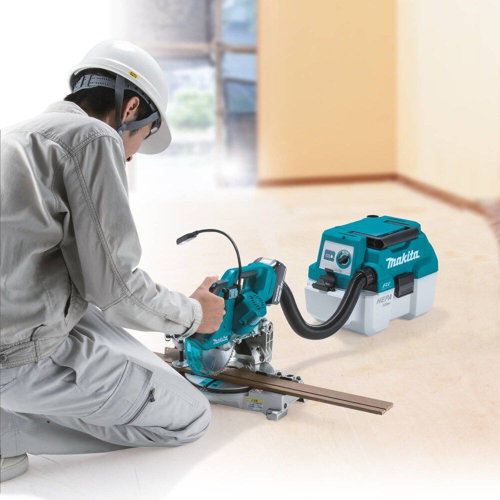 Makita 18V LXT 2 Gallon HEPA Portable Wet/Dry Dust Extractor/Vacuum Kit, large image number 16