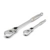 GEARWRENCH 2 Pc 1/4in & 3/8in Drive 90 Tooth Locking Flex Head Teardrop Ratchet Set, small image number 5