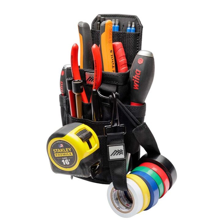 Diamondback Toolbelts Nano X Clip-On Tool Pouches with Hook and Loop Closure, Black, large image number 5