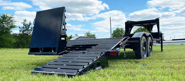 Diamond C 32 Ft. x 102 In. Tandem Dual Wheel Gooseneck Trailer with Max Ramps, large image number 6