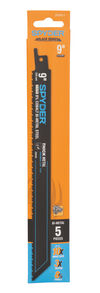 Spyder 9 Inch 8-10 TPI Bi-Metal Reciprocating Saw Blade, 5 Pieces, small image number 4
