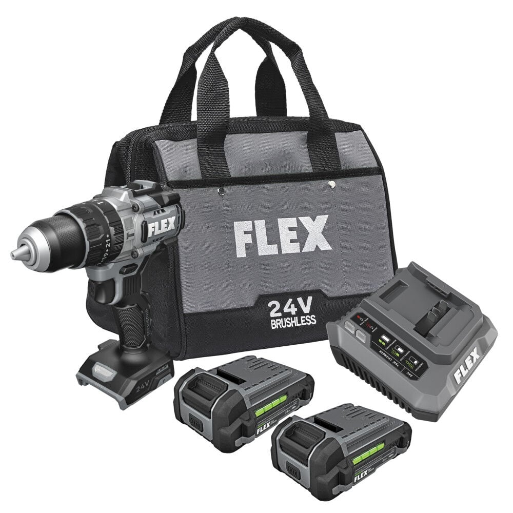 FLEX 1/2 Inch 2-Speed Hammer Drill Kit, large image number 1