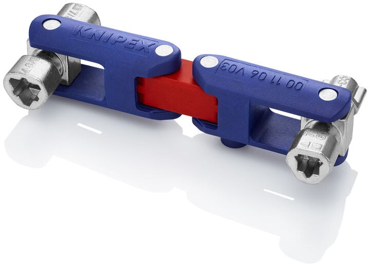 Knipex 5 Inch Length Zinc Die-Cast Double Joint Control Cabinet Key, large image number 4