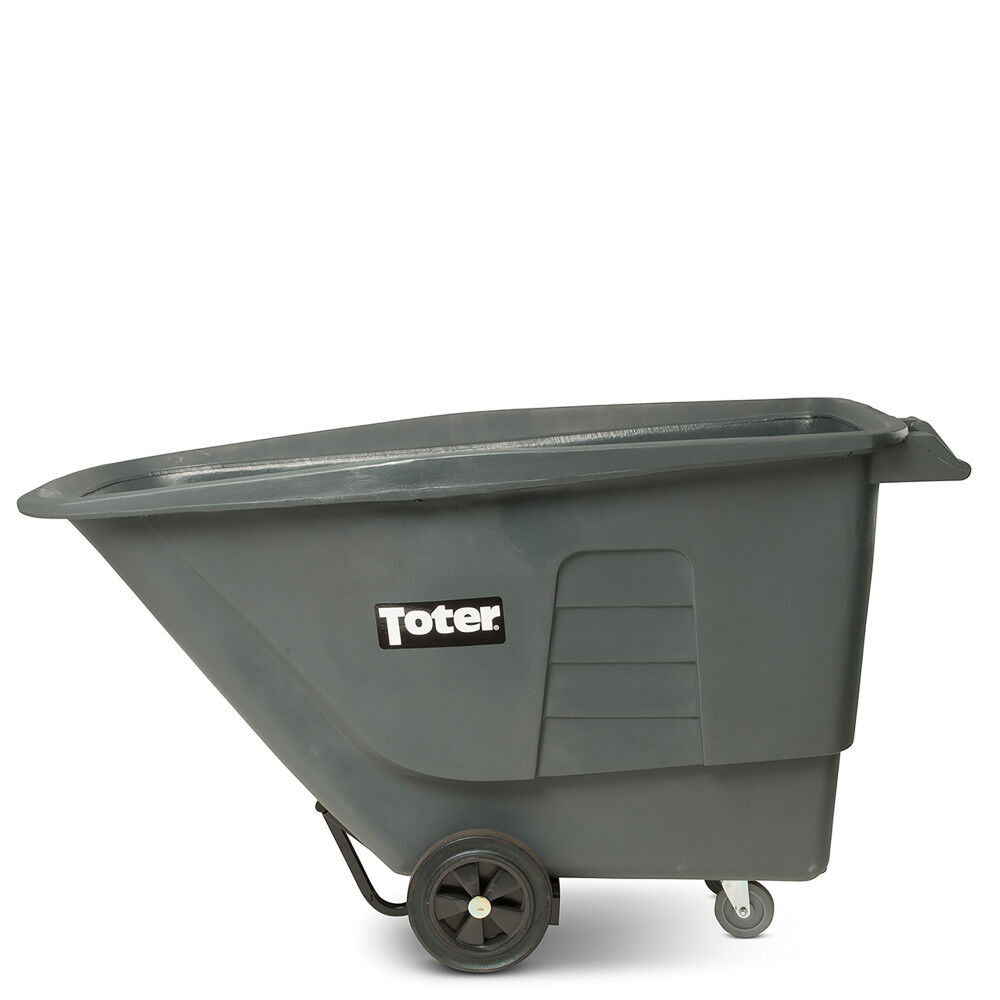 Toter 1 Cubic Yard 825 lbs Capacity Utility Tilt Truck Gray, large image number 1