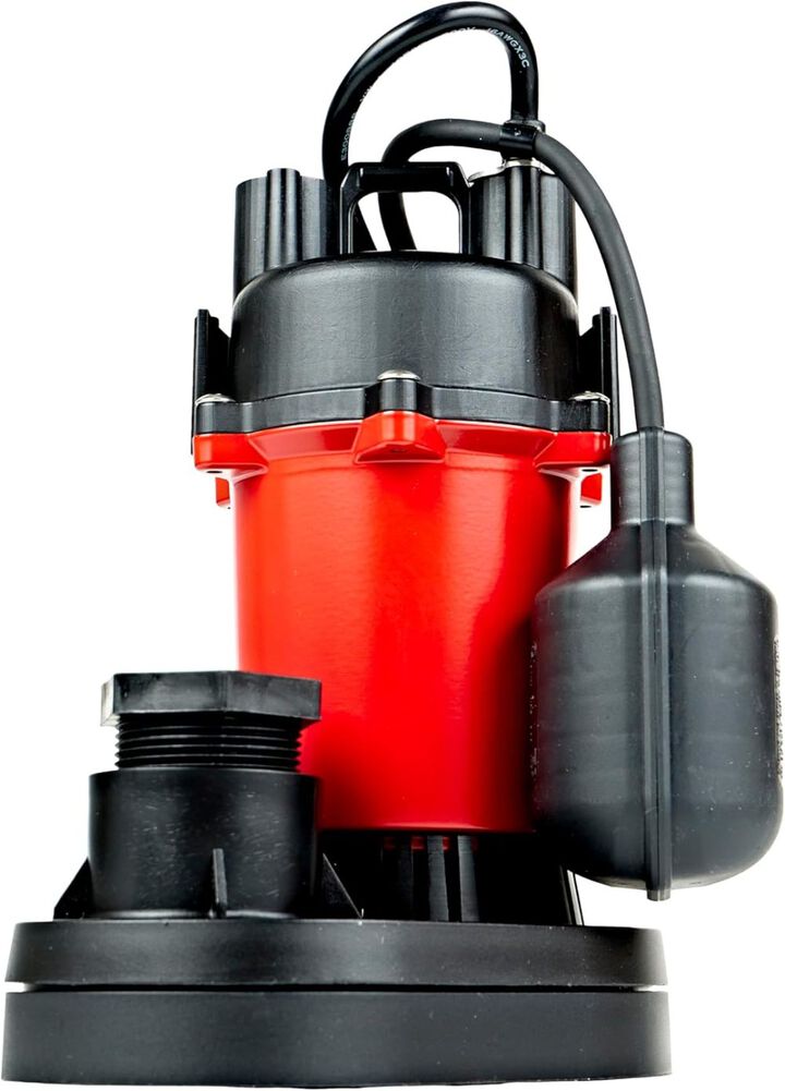 Red Lion 1/4HP 3088 GPH Sump Pump with Tethered Switch