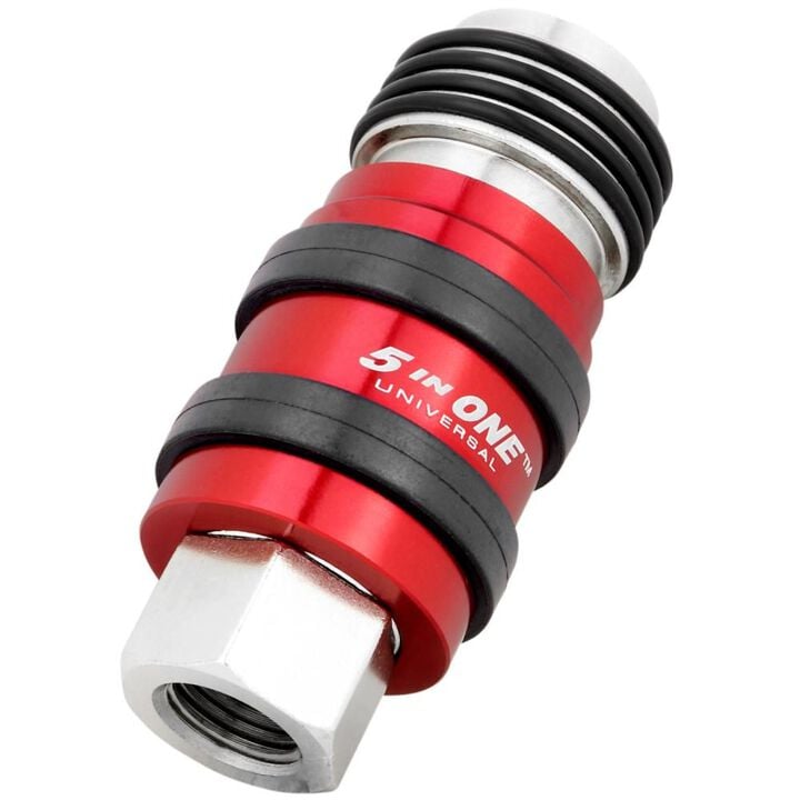 Milton 5 In ONE S-1750 Universal Safety Exhaust Quick-Connect Industrial Coupler 1/4in FNPT, large image number 2