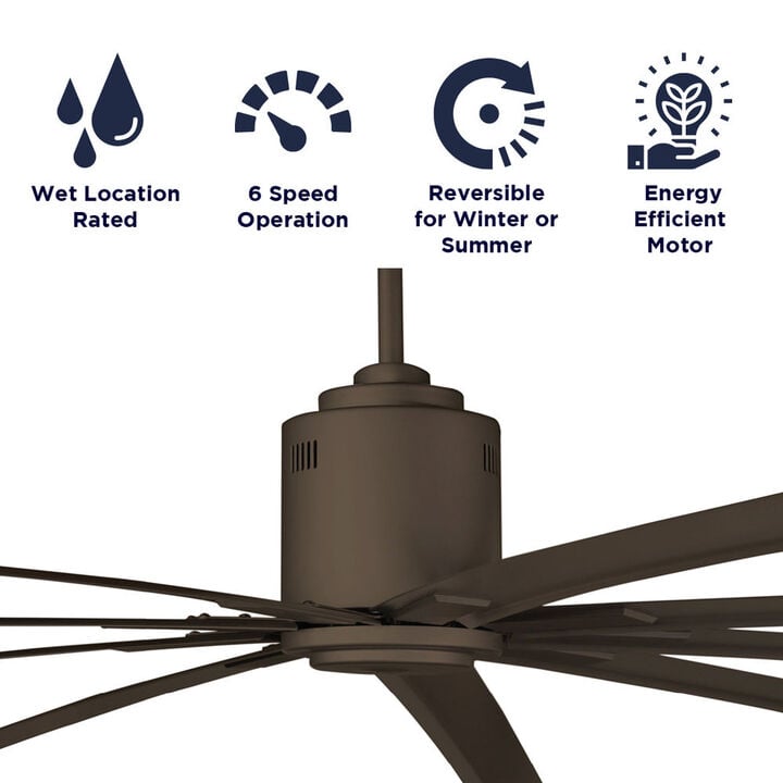 Maxx Air 96 Inch 6-Speed Indoor Outdoor Ceiling Fan, large image number 2