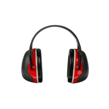 3M Peltor X Series 28 dB Black/Red Soft Foam Earmuff 1 Pair