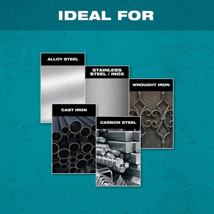 Makita X-LOCK 5in x .045in x 7/8in Type 1 General Purpose 60 Grit Thin CutOff Wheel for Metal and Stainless Steel Cutting, large image number 4