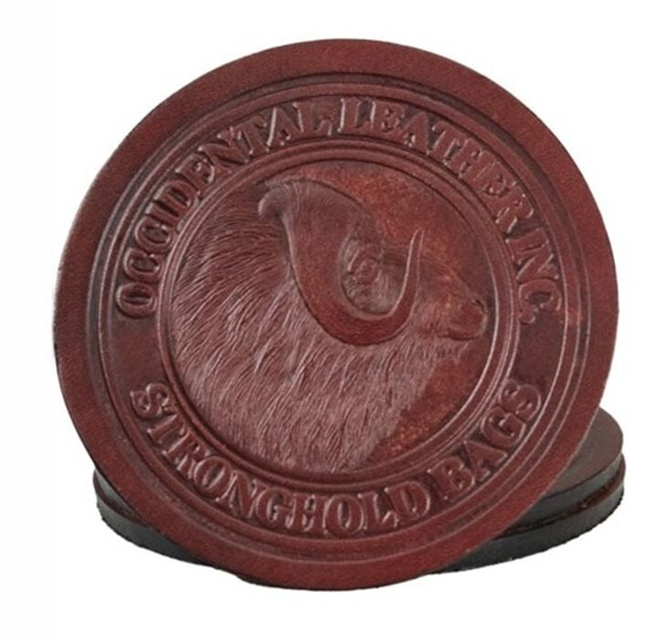 Occidental Leather Coasters Oxy Red 4 Pieces, large image number 1