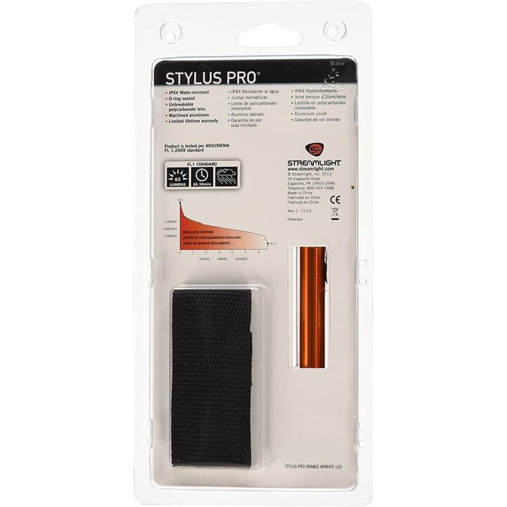 Streamlight Stylus Pro Penlight AAA Battery Powered LED Orange, large image number 2
