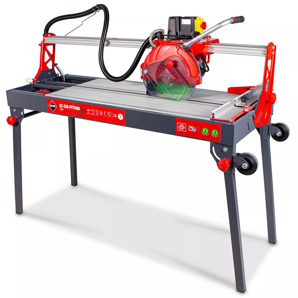 Rubi Tools DC-250 Python 1200 48in Wet Tile Saw 10in Blade, large image number 1
