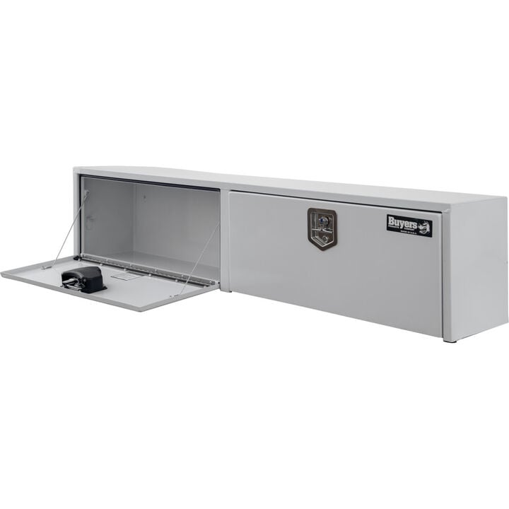 Buyers Products Company 18x16x88 Inch White Steel Topsider Truck Box, large image number 2