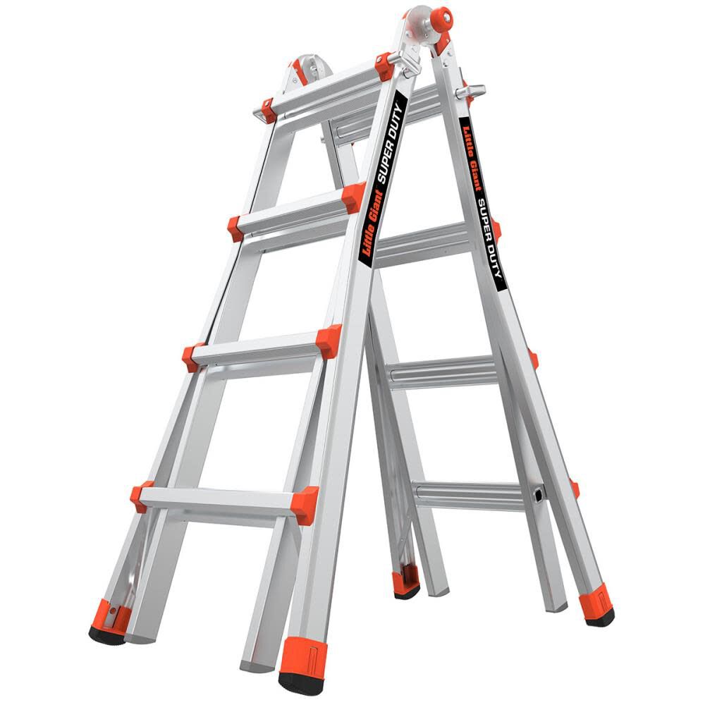 Little Giant Safety M17 17′ 1AA 375# Multi-Position Ladder – 10402