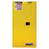 Justrite 60 Gallon Yellow Steel Self Close Flammable Cabinet, small image number 1