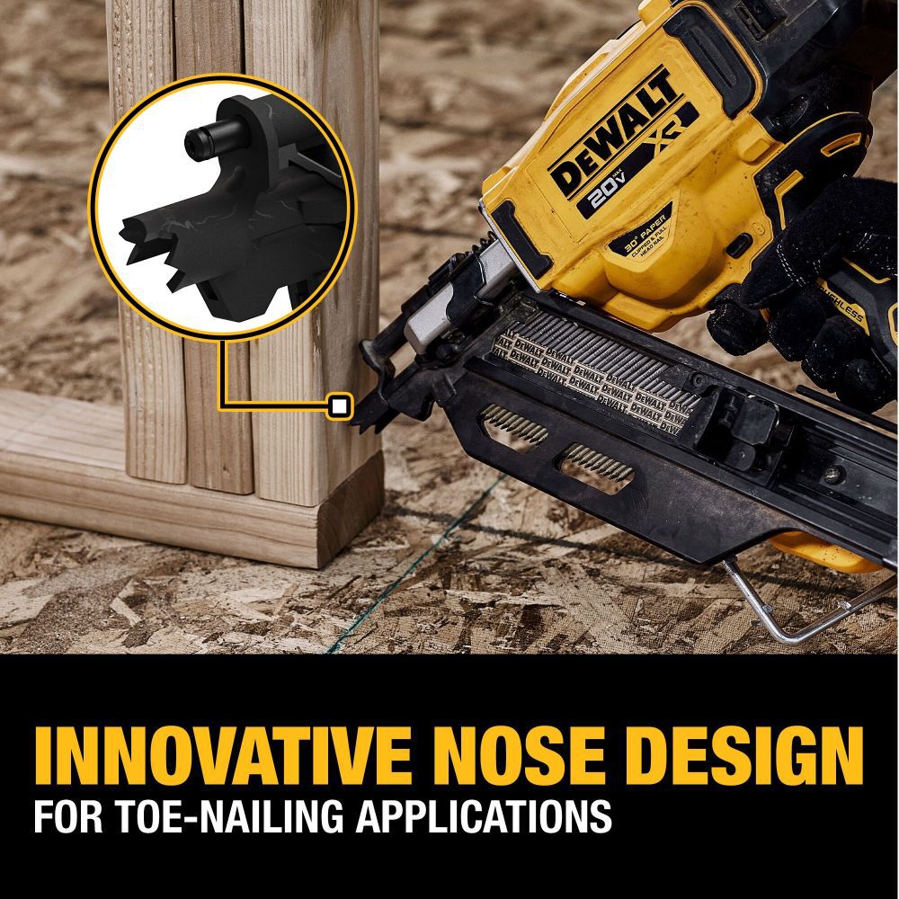 DEWALT 20V MAX 30 Degree Paper Tape Framing Nailer (Bare Tool), large image number 6