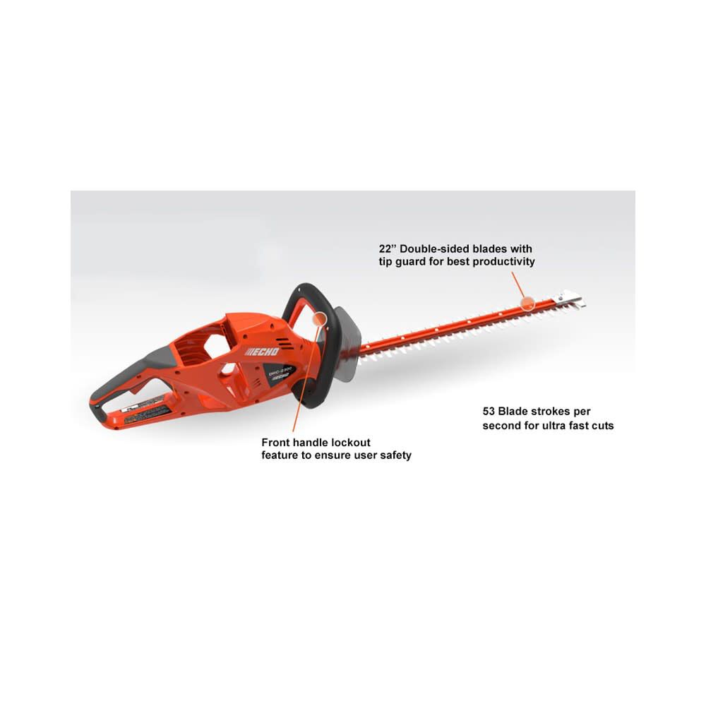 Echo 22in 56V Brushed Motor Hedge Trimmer (Bare Tool), large image number 2