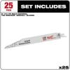 Milwaukee 9In 8TPI The Wrecker SAWZALL Blade (25pk), small image number 2