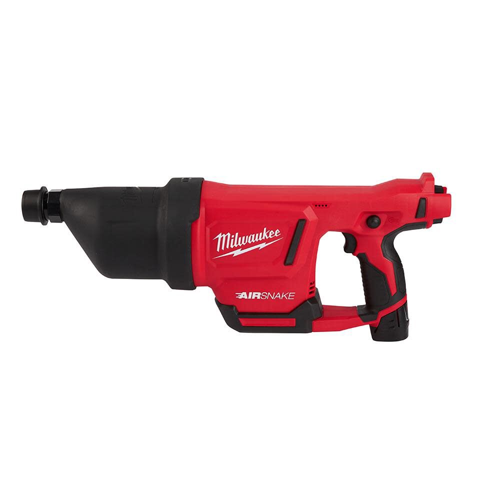Milwaukee M12 75 Foot Drain Camera w/ PACKOUT Compatibility & M12 AIRSNAKE Drain Cleaning Air Gun Kit-B Bundle, large image number 3