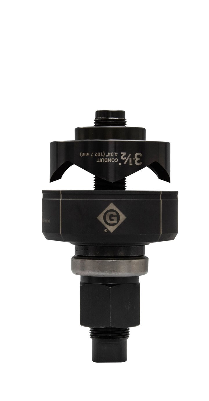 Greenlee 3-1/2 Inch Conduit Manual Knockout Set, large image number 0