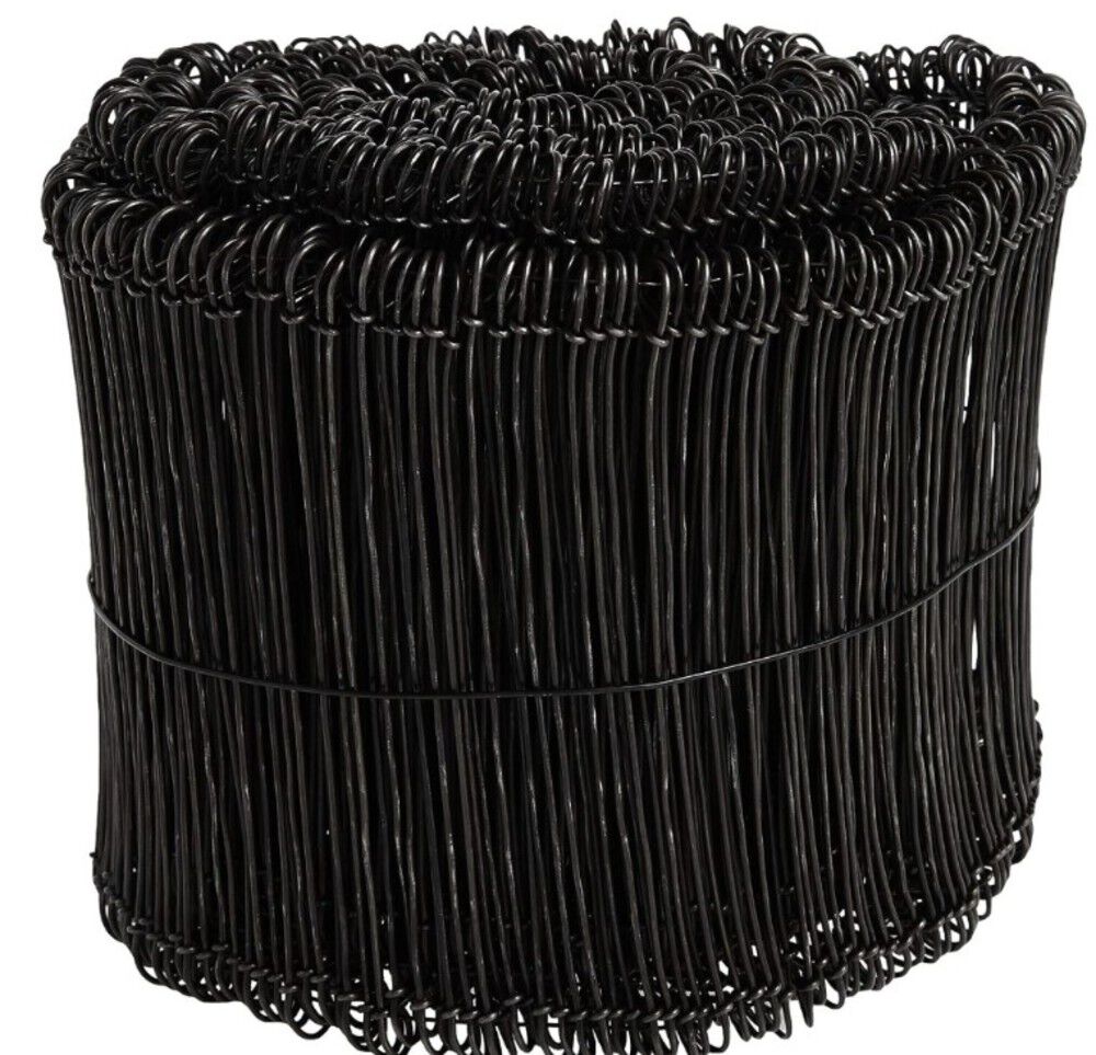 Erin Rope 16 Gauge 6 Inch Black Annealed Double Loop Steel Wire Ties 5000 Qty, large image number 2
