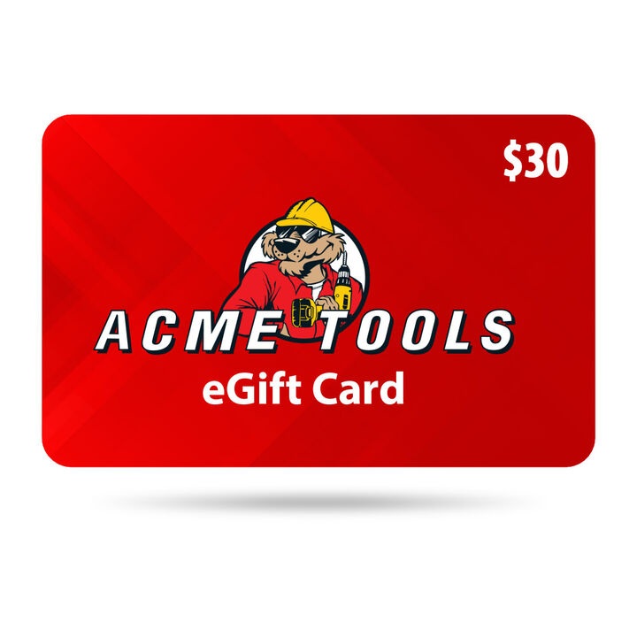 Acme Tools $30 Gift Card - Email Delivery